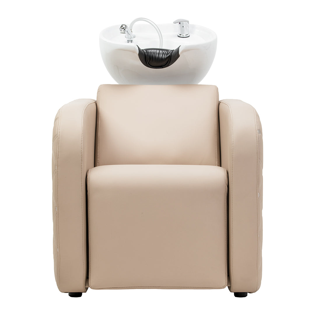 Bac Coiffeur Gabbiano Sylvia Plus avec Massage et Repose-jambes Électrique Beige - image 5
