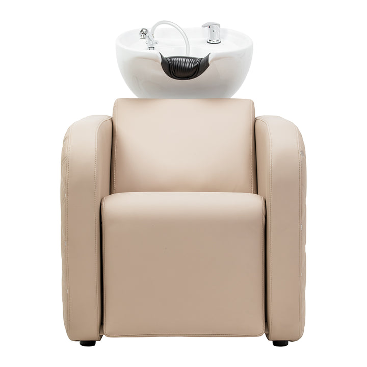 Bac Coiffeur Gabbiano Sylvia Plus avec Massage et Repose-jambes Électrique Beige - image 5