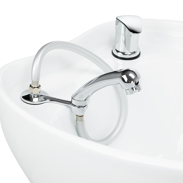 Bac Coiffeur Gabbiano Sylvia Plus avec Massage et Repose-jambes Électrique Beige - image 14