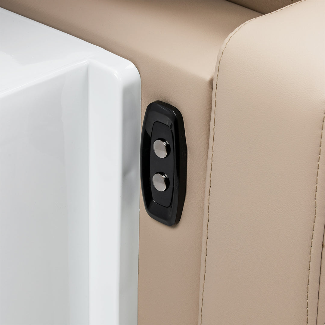 Bac Coiffeur Gabbiano Sylvia Plus avec Massage et Repose-jambes Électrique Beige - image 16