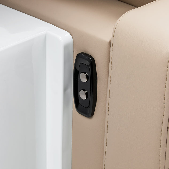 Bac Coiffeur Gabbiano Sylvia Plus avec Massage et Repose-jambes Électrique Beige - image 16