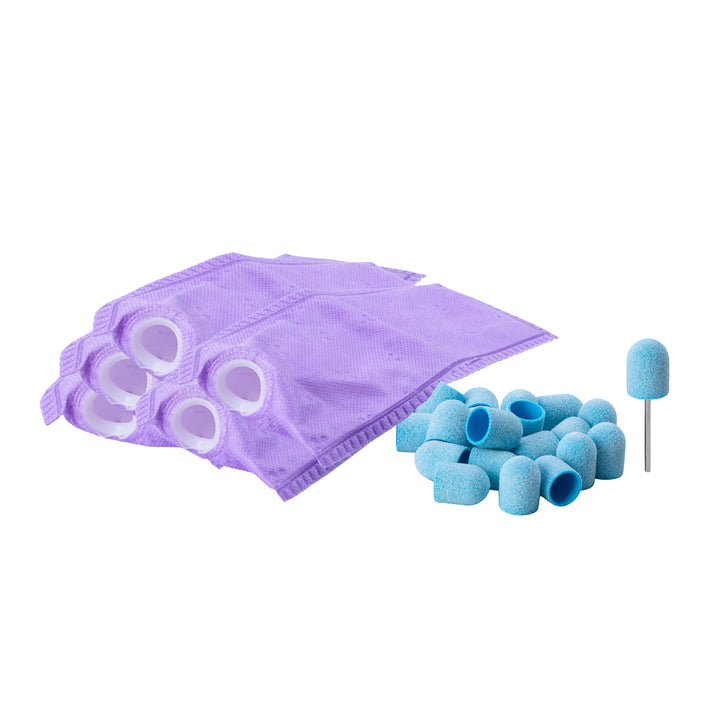 Exo Kit Pédicure 5 Filtres, Support Caoutchouc 13 mm et 20 Blue Med Caps