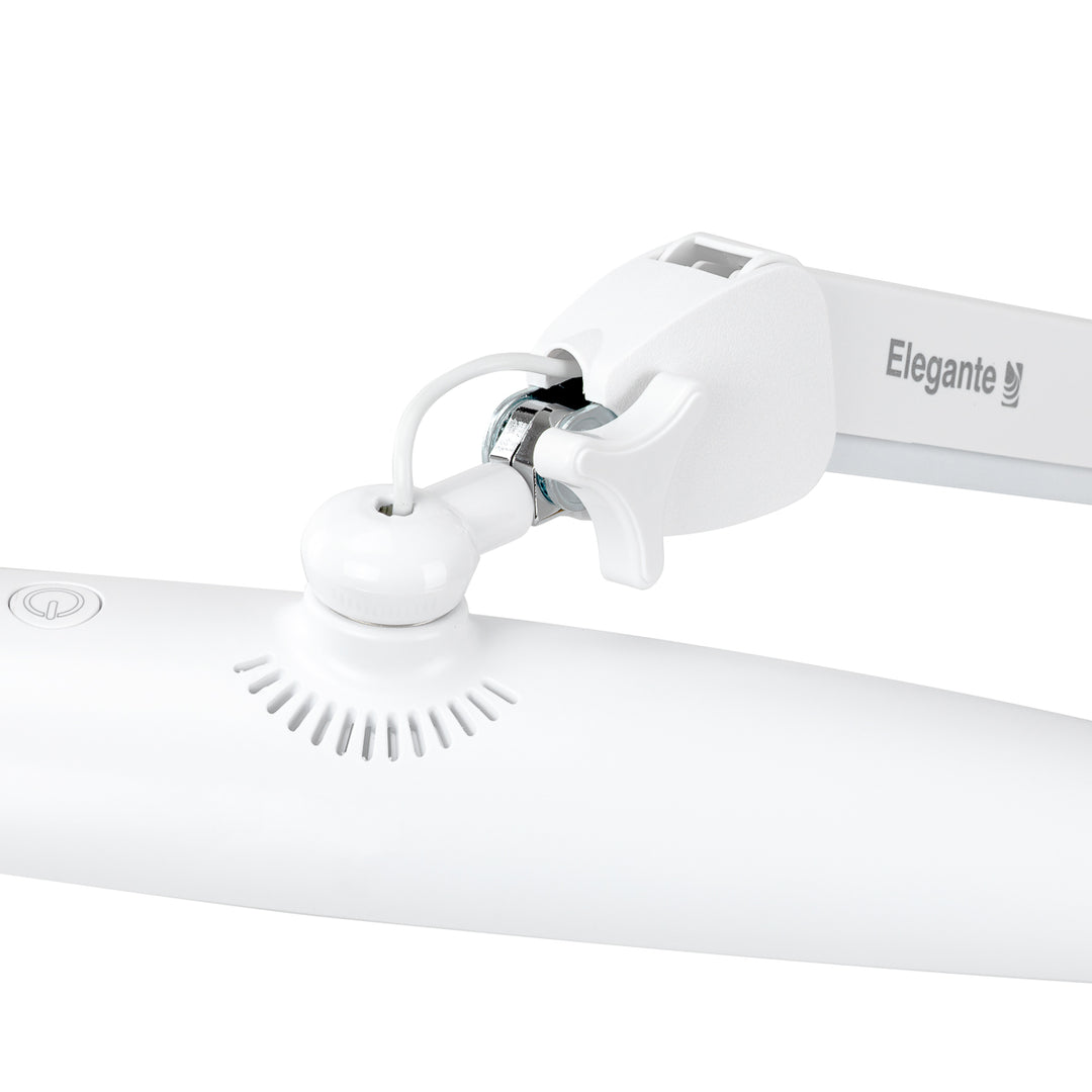 Lampe Esthétique avec Pince Elegante Blanc - image 3