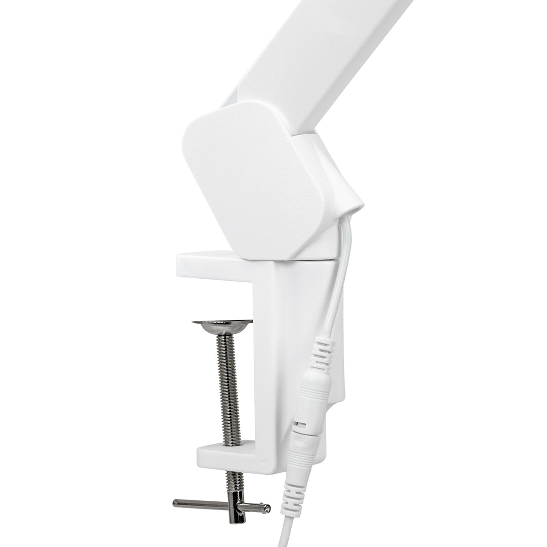Lampe Esthétique avec Pince Elegante Blanc - image 5