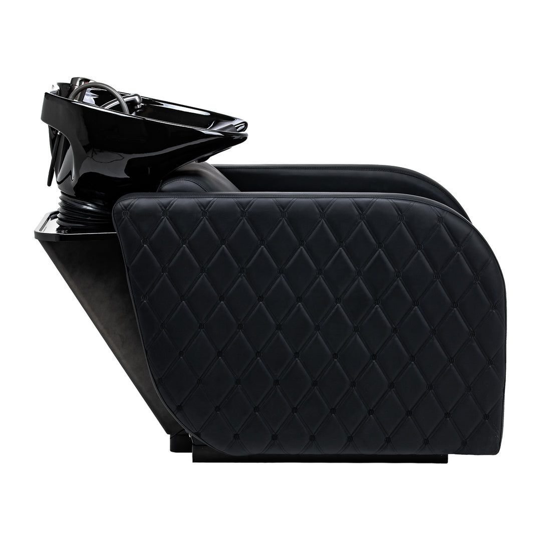 Bac Coiffeur Gabbiano Ines avec Massage et Repose-jambes Électrique Noir - image 6