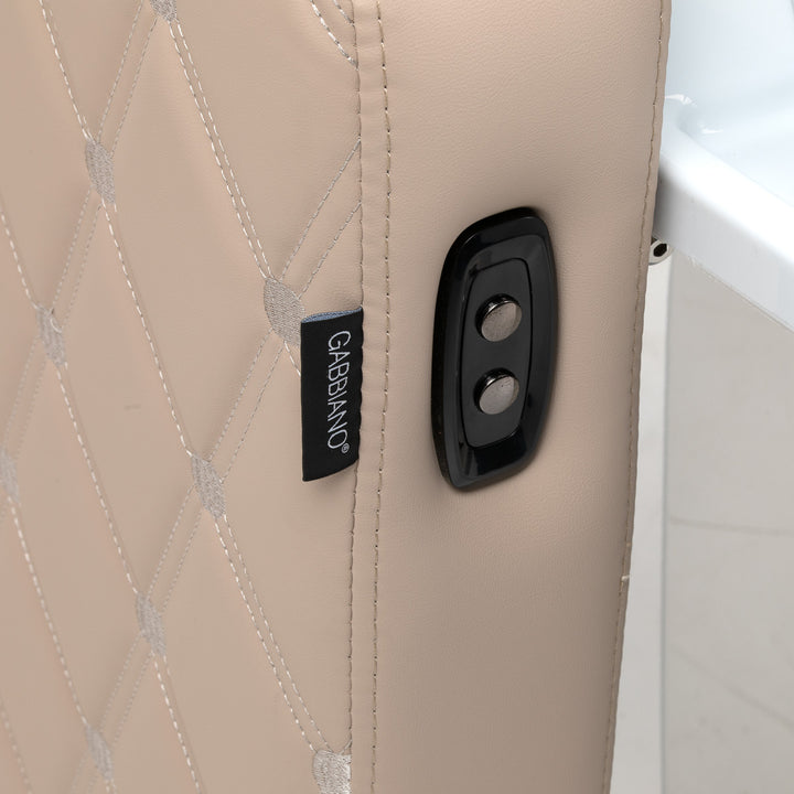 Bac Coiffeur Gabbiano Ines avec Massage et Repose-jambes Électrique Beige - image 13