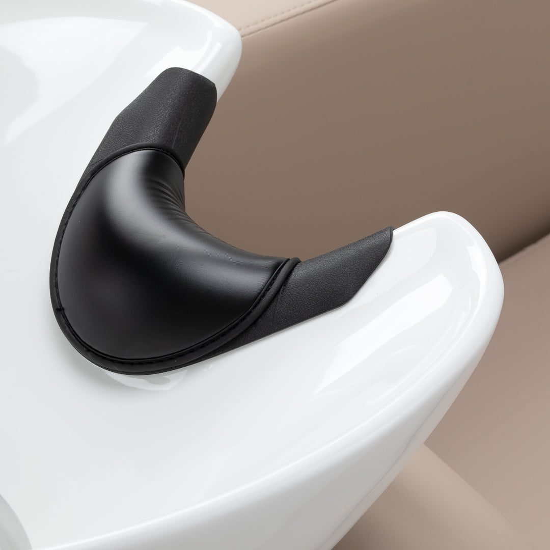 Bac Coiffeur Gabbiano Ines avec Massage et Repose-jambes Électrique Beige - image 15