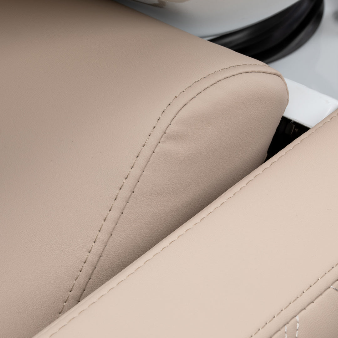Bac Coiffeur Gabbiano Ines avec Massage et Repose-jambes Électrique Beige - image 17