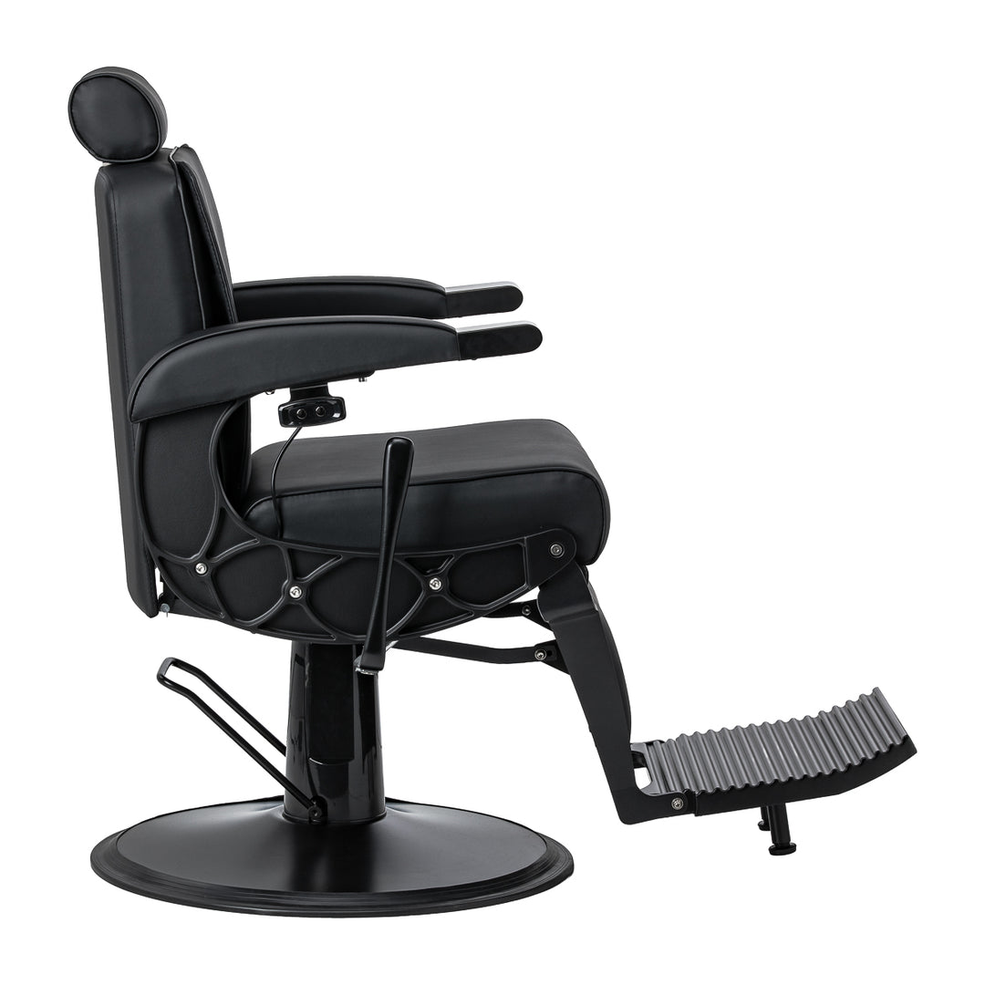 Fauteuil Barbier Gabbiano Continental avec Massage Noir - image 4