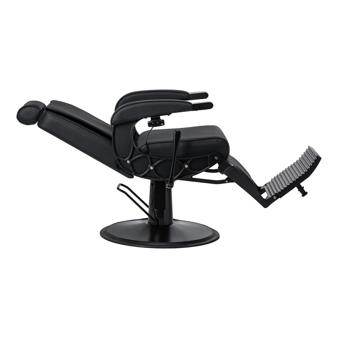 Fauteuil Barbier Gabbiano Continental avec Massage Noir - image 5