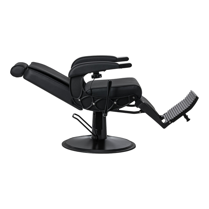 Fauteuil Barbier Gabbiano Continental avec Massage Noir - image 5