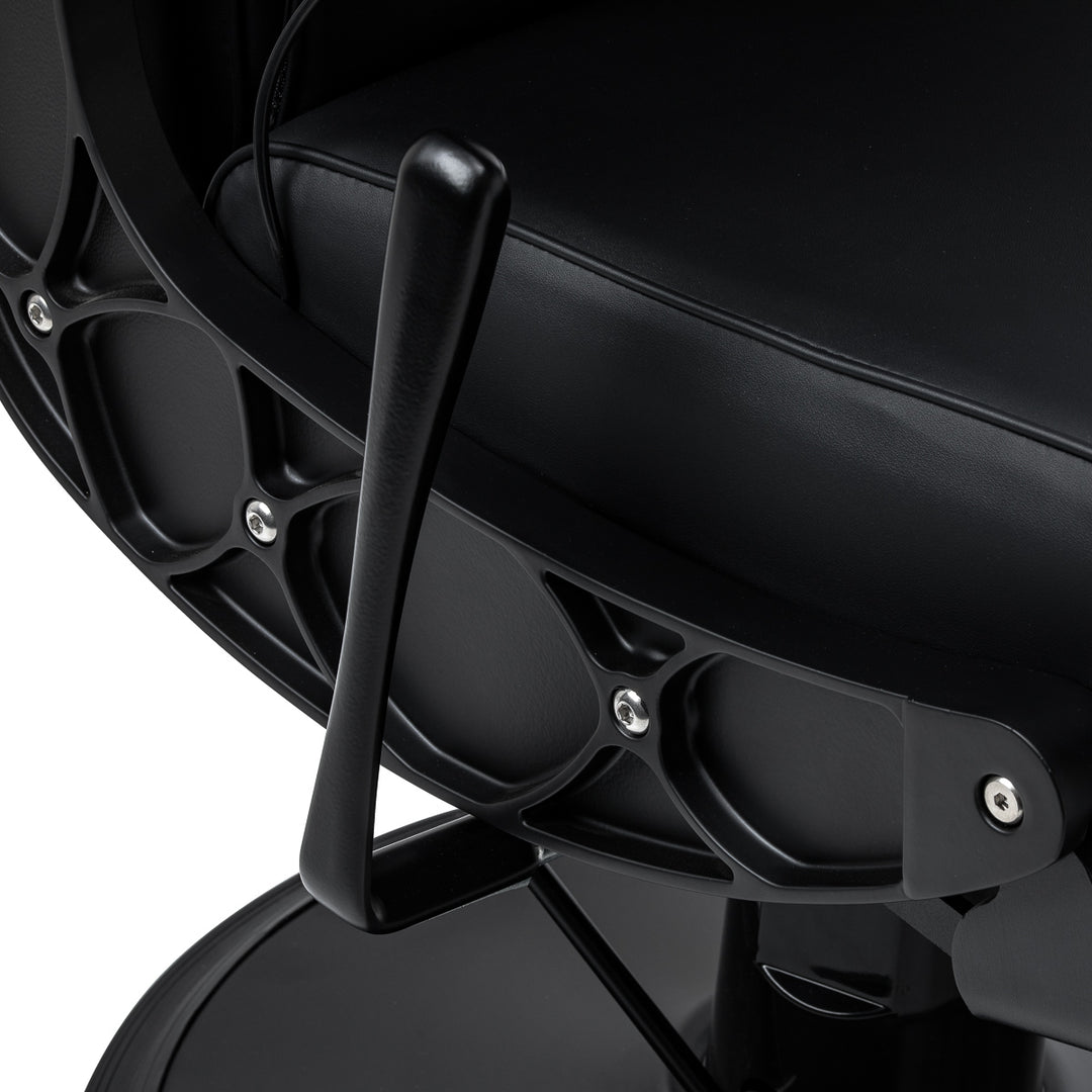 Fauteuil Barbier Gabbiano Continental avec Massage Noir - image 7