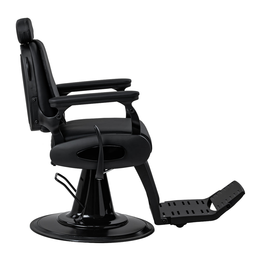 Fauteuil Barbier Gabbiano Francesco avec Massage Noir-Noir - image 4
