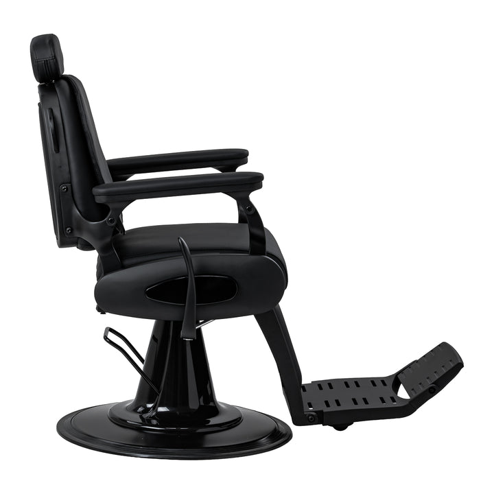 Fauteuil Barbier Gabbiano Francesco avec Massage Noir-Noir - image 4