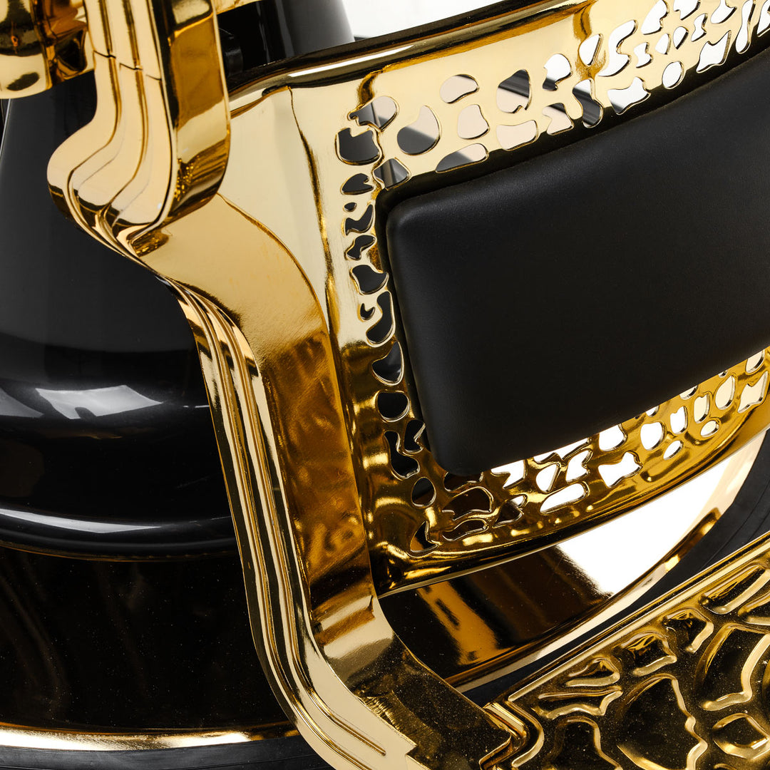 Fauteuil Barbier Gabbiano Niccolo Noir-Or - image 15
