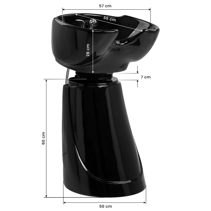 Bac Coiffeur Portable Gabbiano B40 Noir - image 8