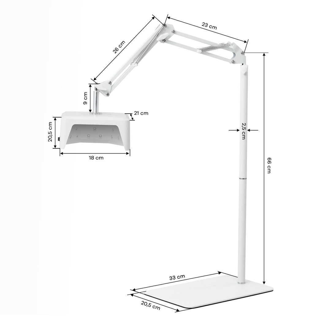 Lampe UV Ongles LED sur Pied Glow 112 48W Blanc - image 7