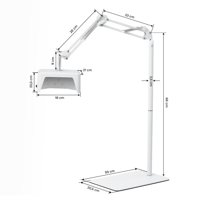 Lampe UV Ongles LED sur Pied Glow 112 48W Blanc - image 7