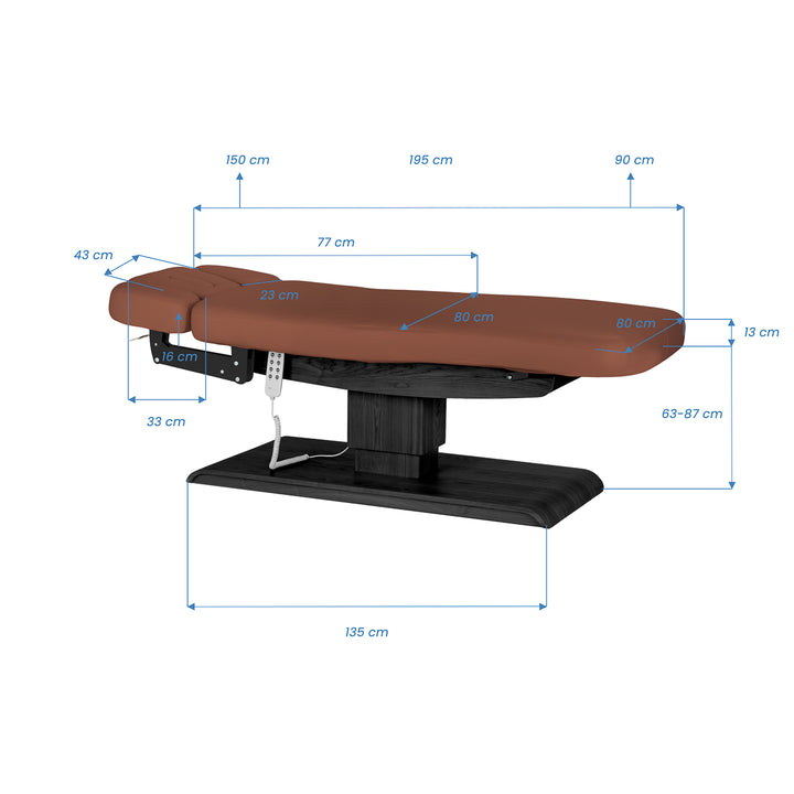 Table de massage électrique Sillon Relax Brun-Noir - image 20