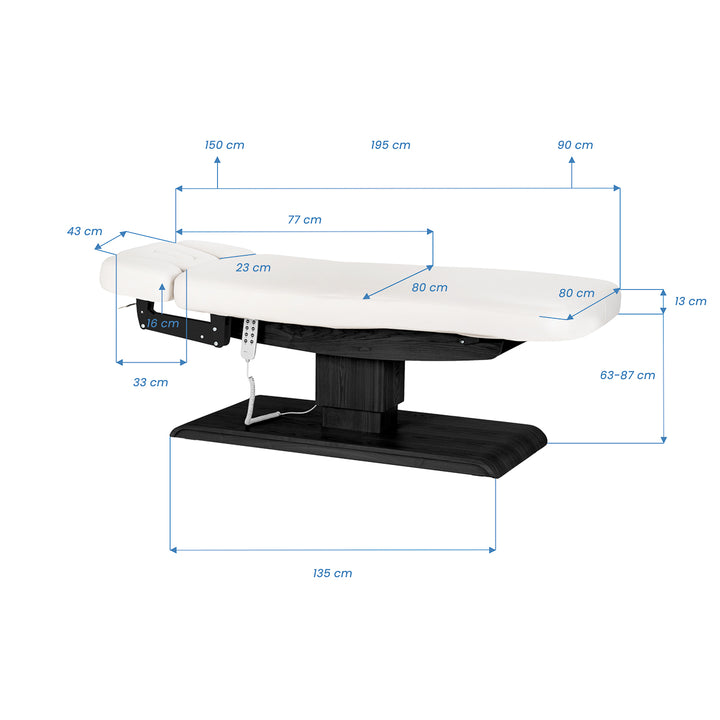 Table de massage électrique Sillon Relax Blanc-Noir - image 19