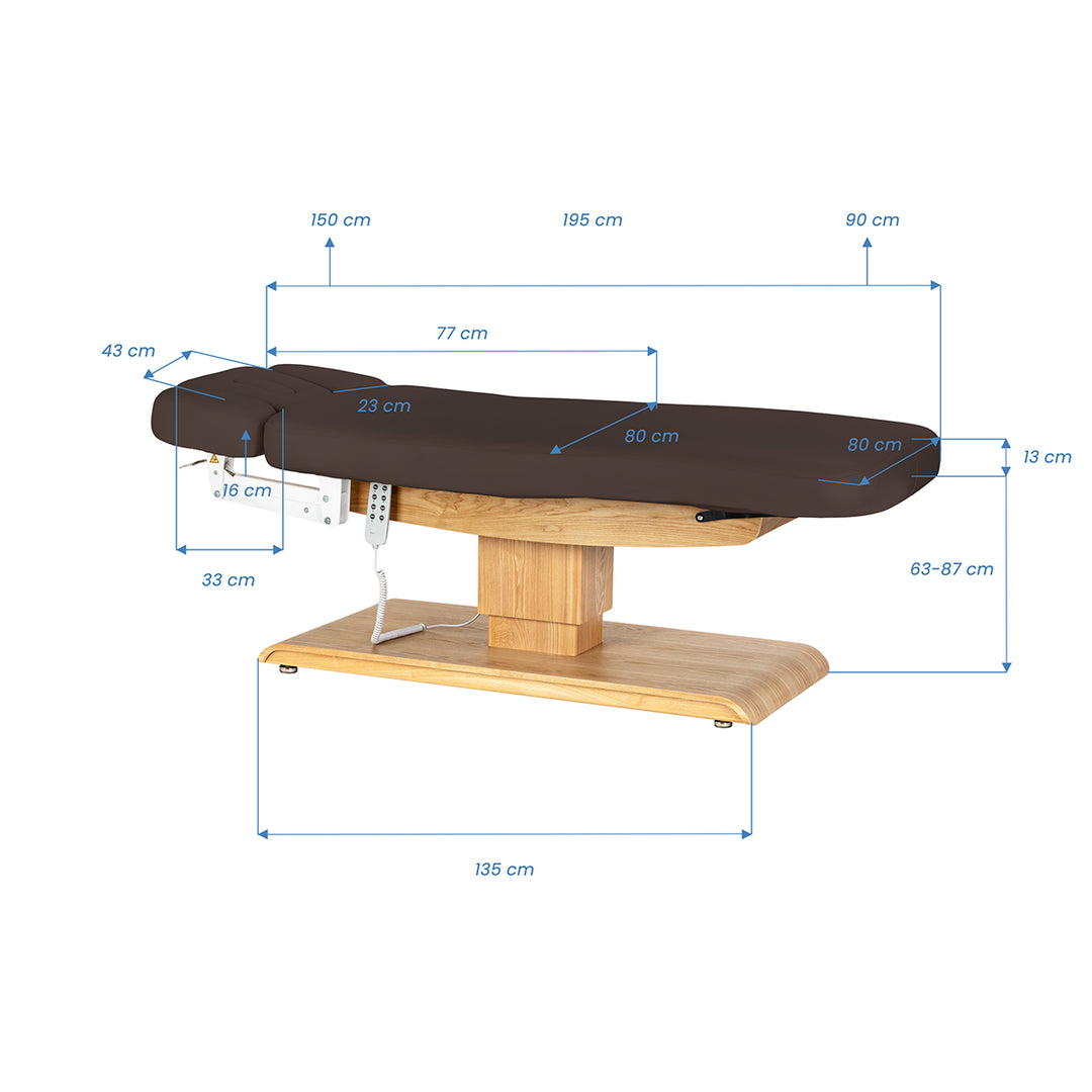 Table de massage électrique Sillon Relax Brun foncé-Brun clair - image 20