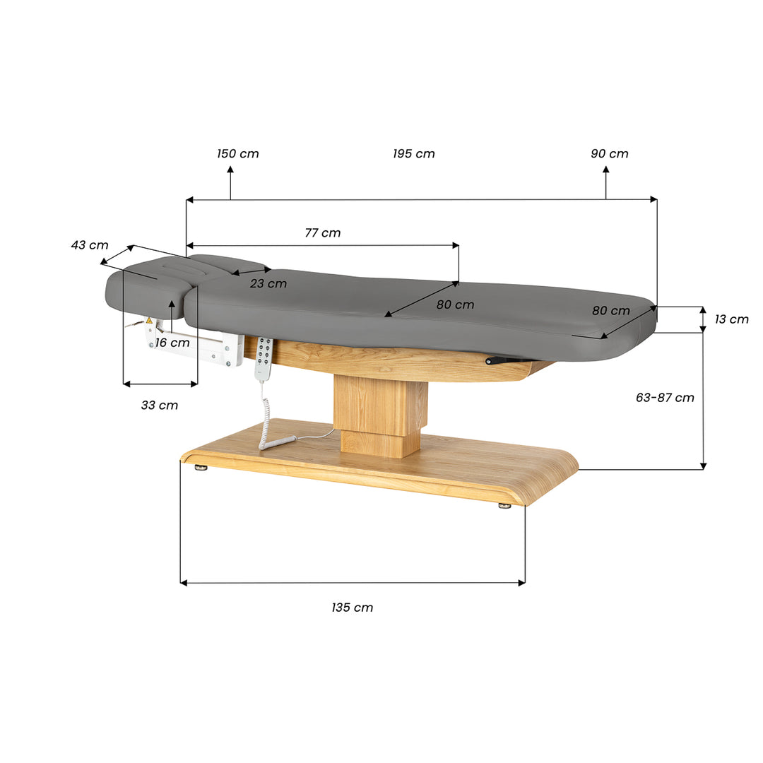Table de massage électrique Sillon Relax Gris-Brun clair - image 20
