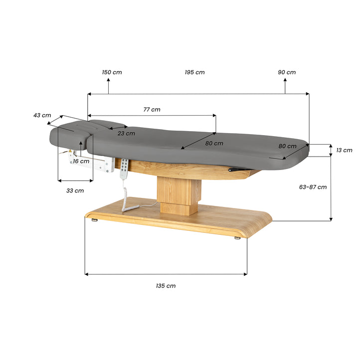 Table de massage électrique Sillon Relax Gris-Brun clair - image 20