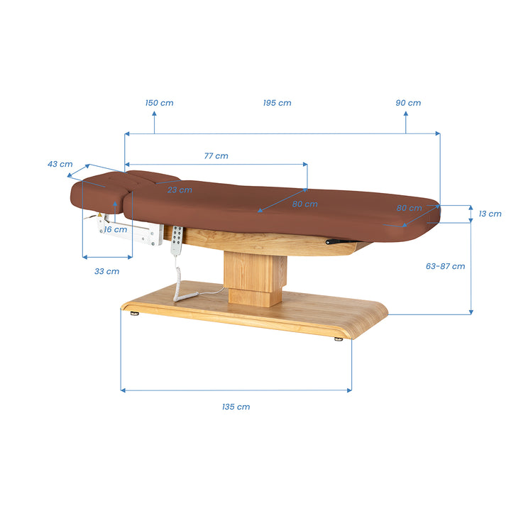 Table de massage électrique Sillon Relax Brun-Brun clair - image 20