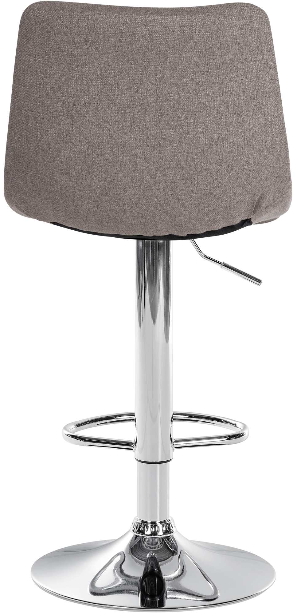 Tabouret de Bar avec Dossier Réglable Pivotant 107 Tissu Gris - image 6