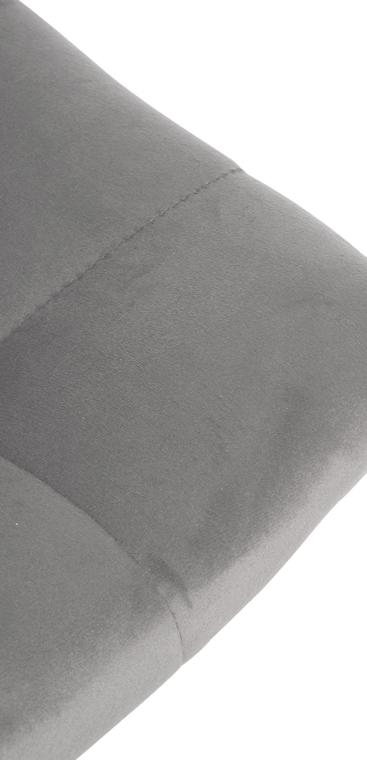 Tabouret de Bar avec Dossier Réglable Pivotant 107 Velours Gris - image 7