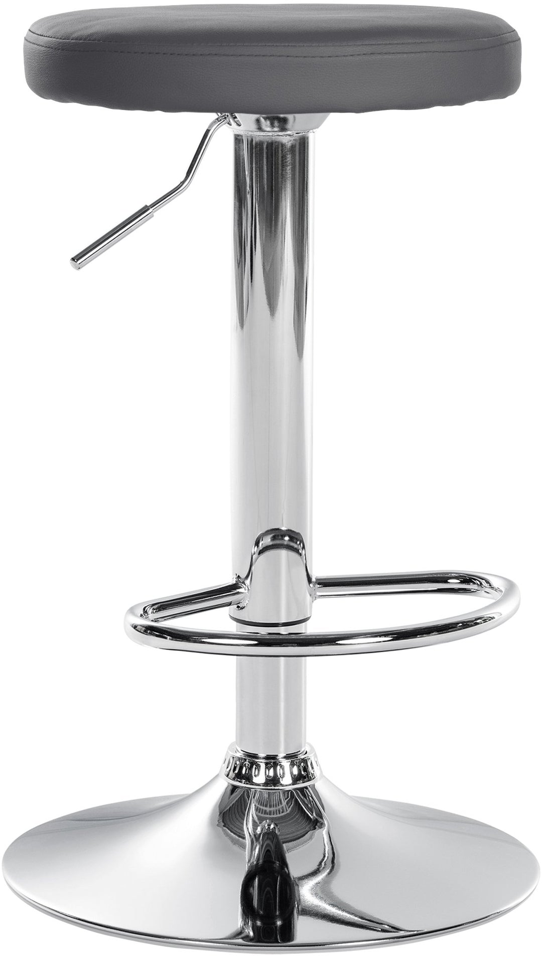 Tabouret de Bar Réglable Pivotant 109 Similicuir Gris