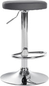 Tabouret de Bar Réglable Pivotant 109 Similicuir Gris