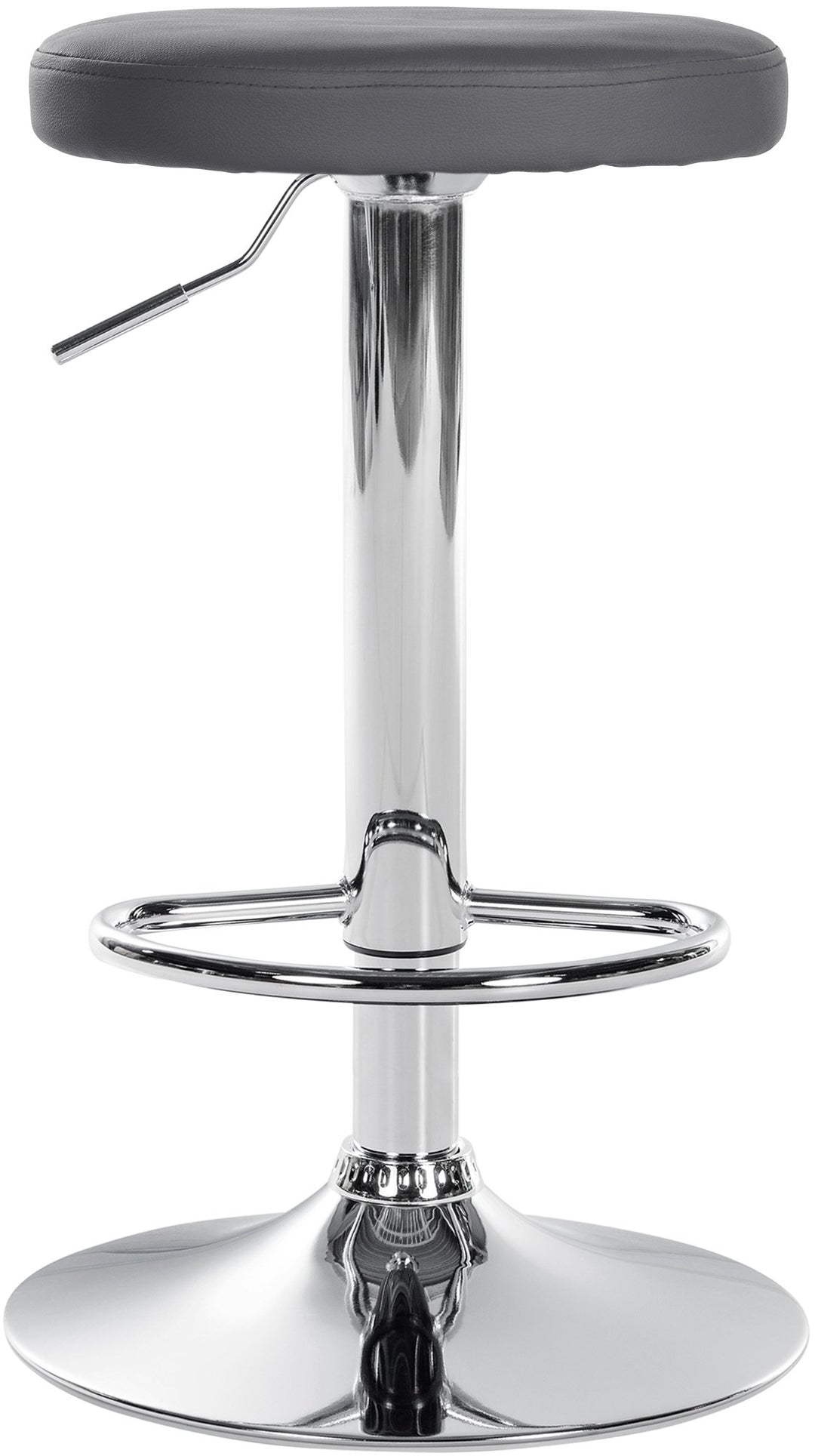 Tabouret de Bar Réglable Pivotant 109 Similicuir Gris - image 3