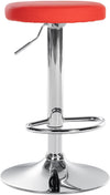 Tabouret de Bar Réglable Pivotant 109 Similicuir Rouge