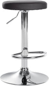 Tabouret de Bar Réglable Pivotant 109 Similicuir Noir