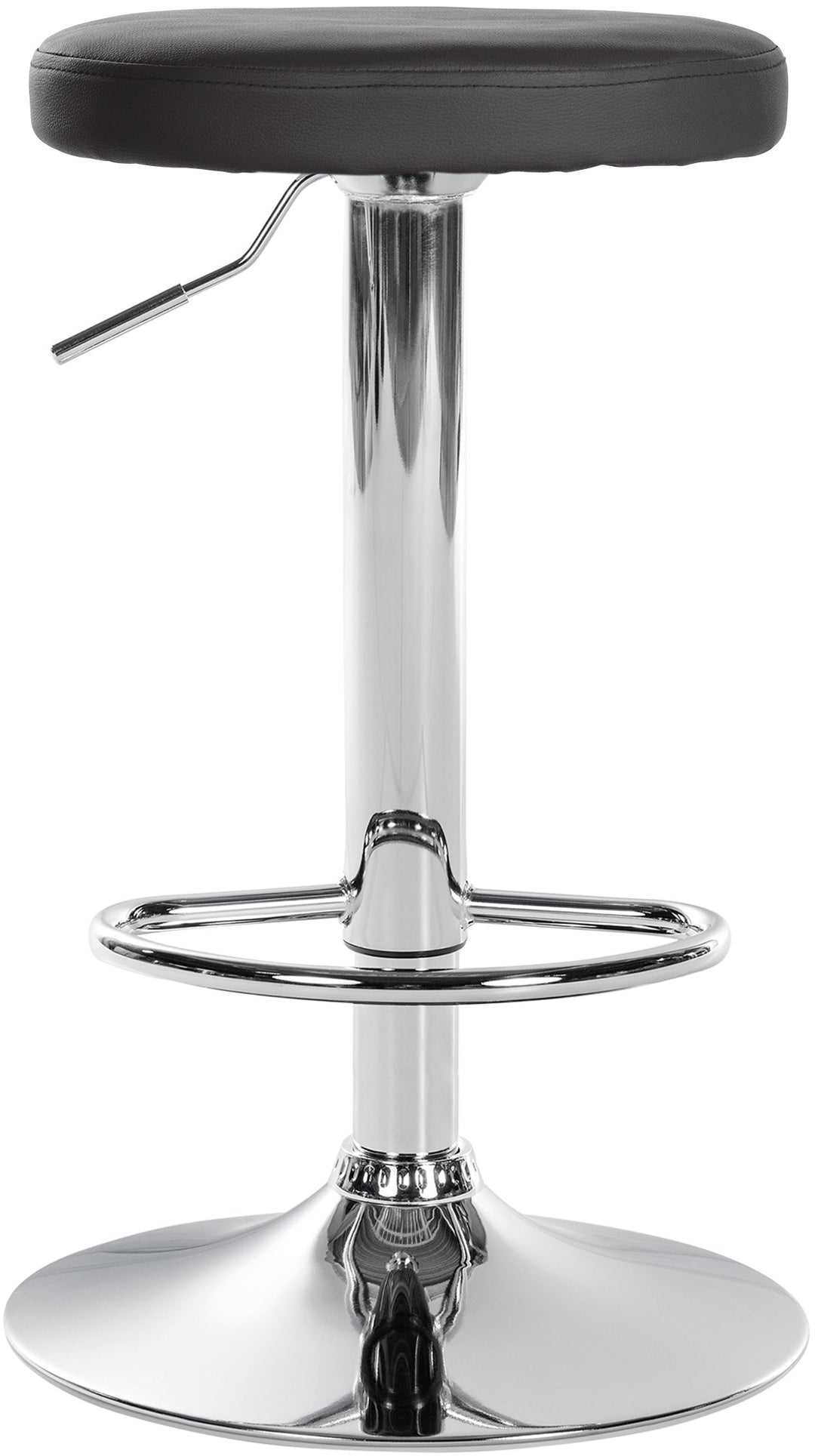 Tabouret de Bar Réglable Pivotant 109 Similicuir Noir - image 3