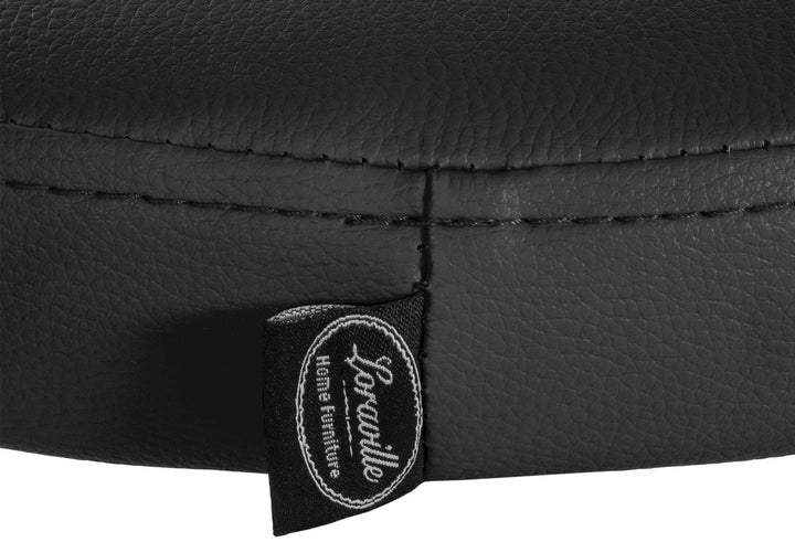 Tabouret de Bar Réglable Pivotant 109 Similicuir Noir - image 7