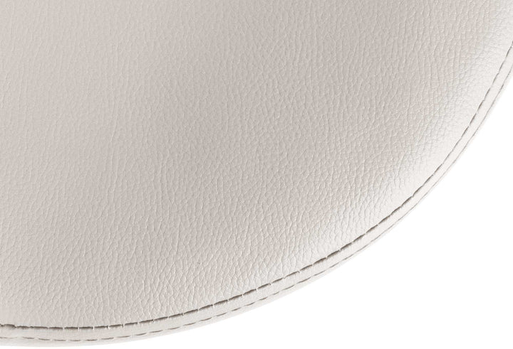 Tabouret de Bar Réglable Pivotant 109 Similicuir Blanc - image 6