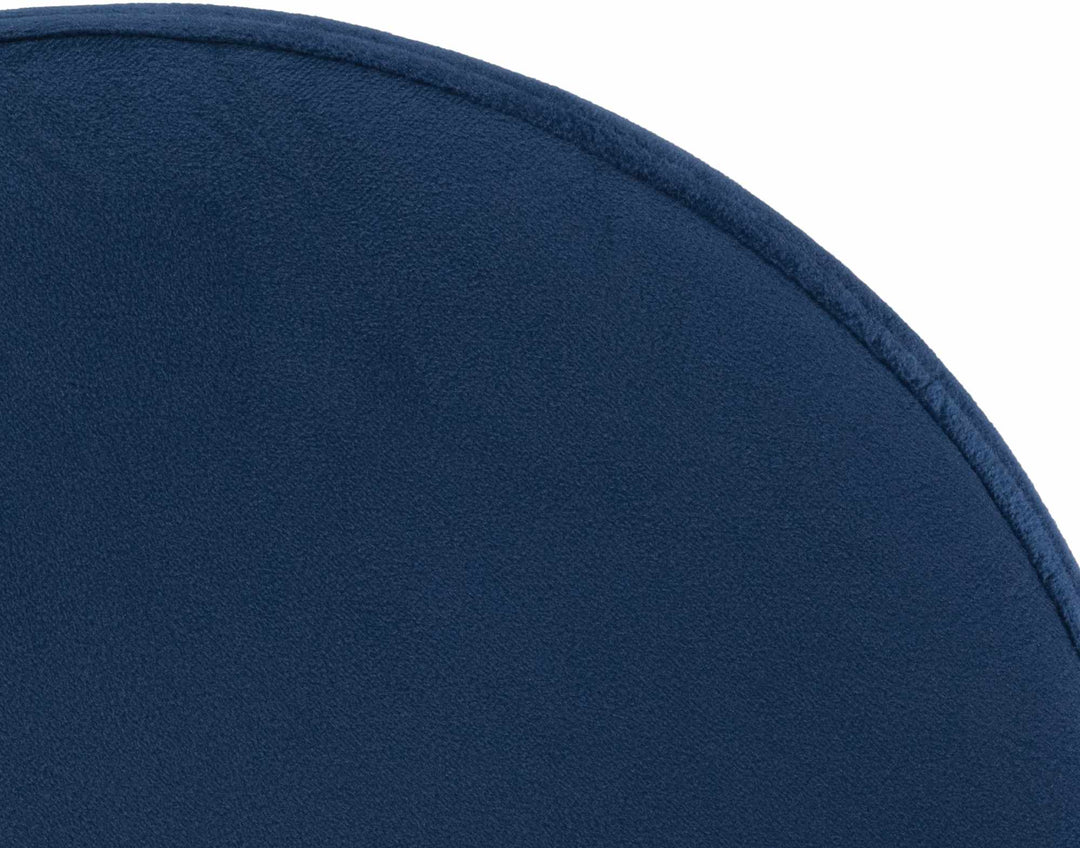 Tabouret de Bar Réglable Pivotant 109 Velours Bleu - image 6