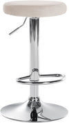 Tabouret de Bar Réglable Pivotant 109 Velours Crème