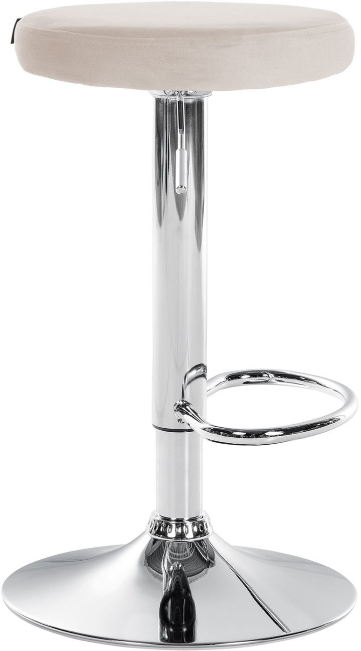 Tabouret de Bar Réglable Pivotant 109 Velours Crème - image 4