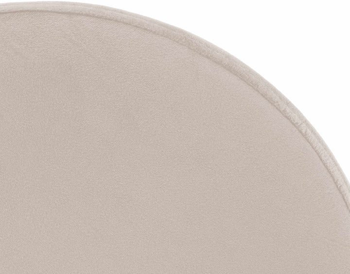 Tabouret de Bar Réglable Pivotant 109 Velours Crème - image 6