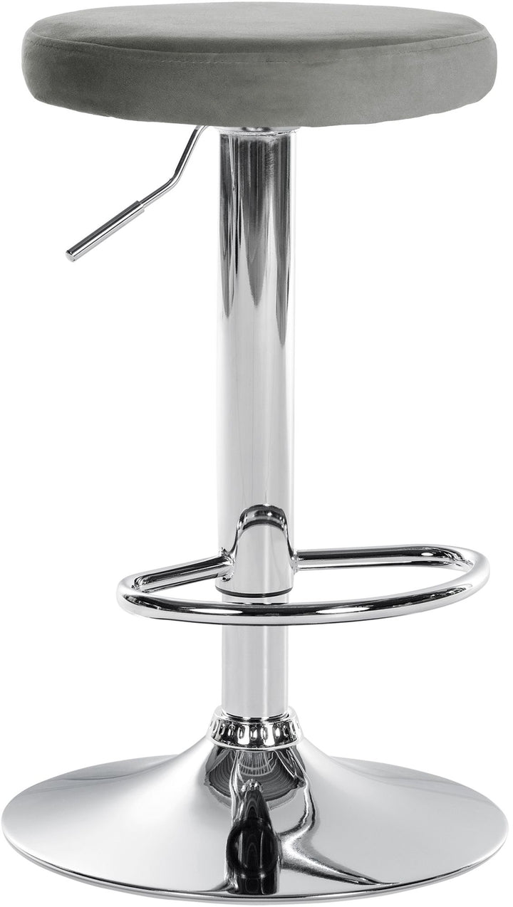 Tabouret de Bar Réglable Pivotant 109 Velours Gris