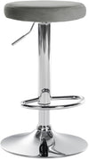 Tabouret de Bar Réglable Pivotant 109 Velours Gris
