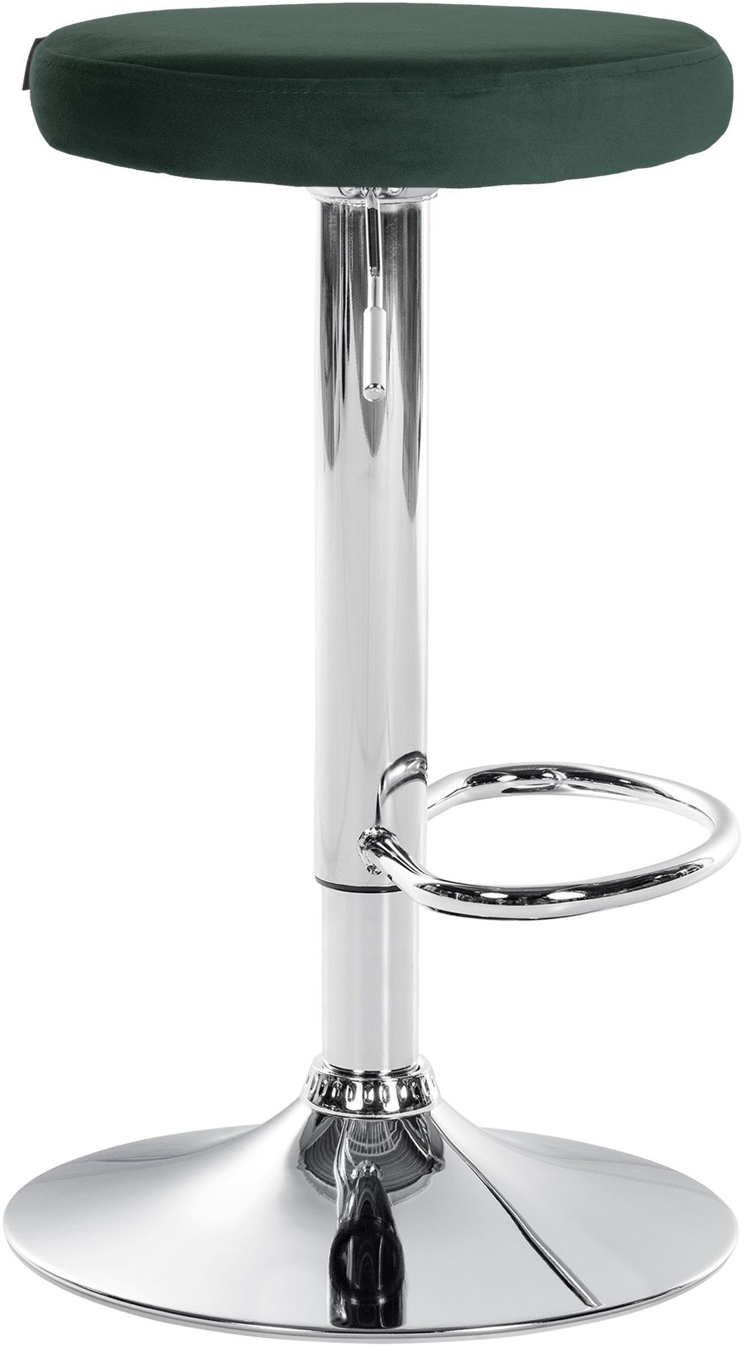 Tabouret de Bar Réglable Pivotant 109 Velours Vert - image 4