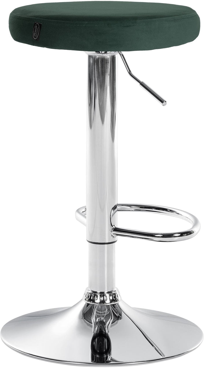 Tabouret de Bar Réglable Pivotant 109 Velours Vert - image 5