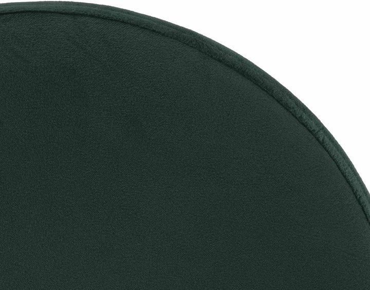 Tabouret de Bar Réglable Pivotant 109 Velours Vert - image 6