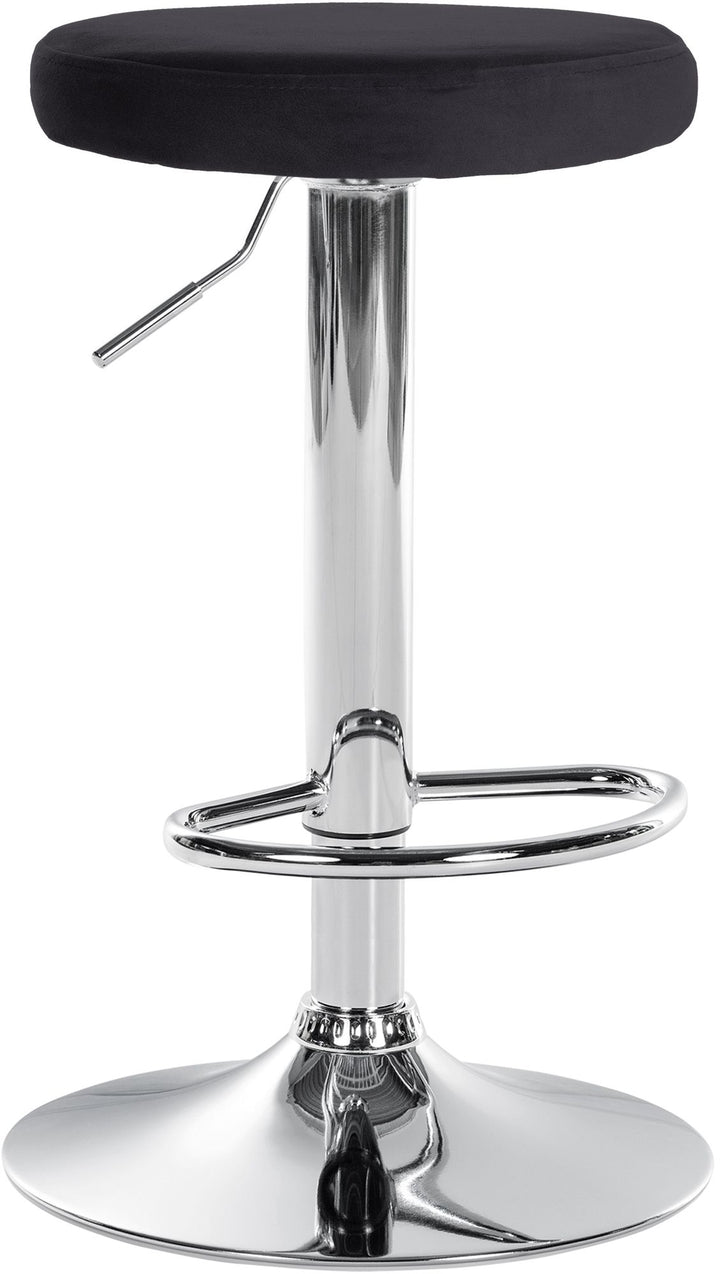 Tabouret de Bar Réglable Pivotant 109 Velours Noir