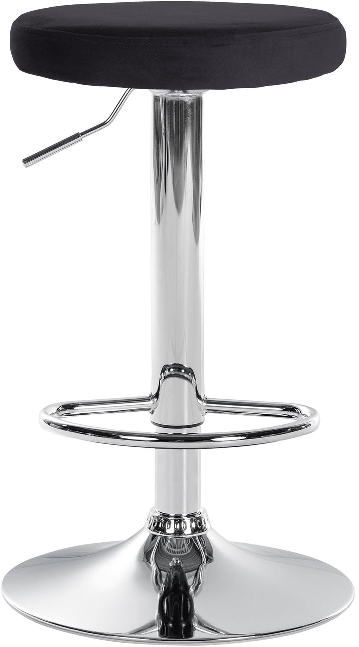 Tabouret de Bar Réglable Pivotant 109 Velours Noir - image 3