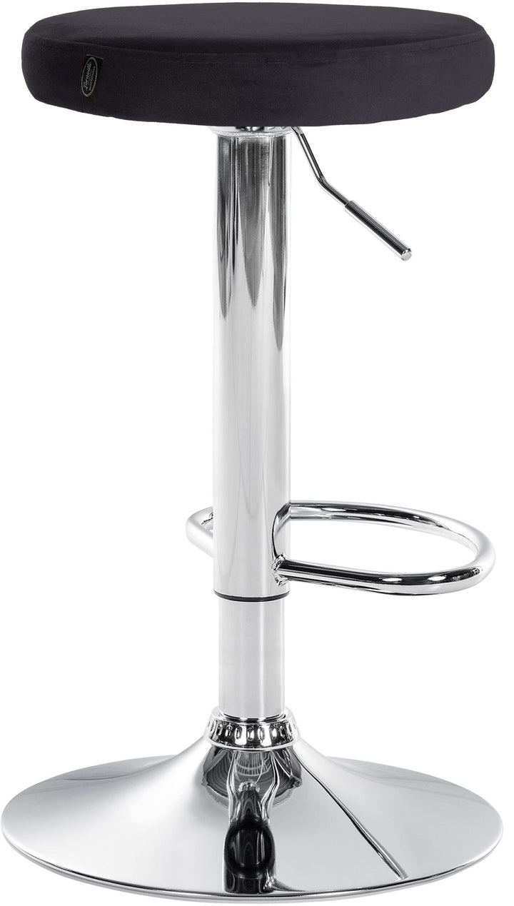 Tabouret de Bar Réglable Pivotant 109 Velours Noir - image 5
